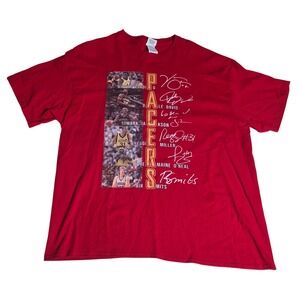 Indiana Pacers Red Graphic T-Shirt Reggie Miller Rik Smits XL Delta Pro Weight